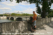 Looking over the Seine river, Paris